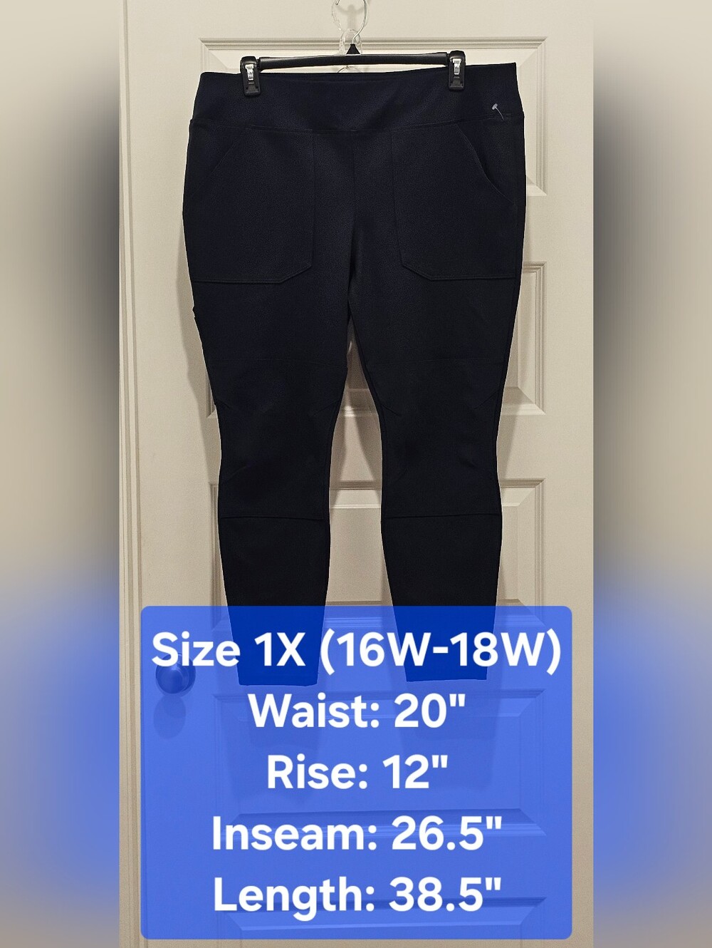 NWT Carhartt Force Fitted Midweight Utility Leggings Navy Blue Plus Size 1X